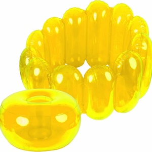 PVC Inflatable <b>Chair</b> 75*56 CM <b>Orange</b> Red Yellow Green Colors Sofa Seat Furniture for Home Yard Party Camping - Product Image 6