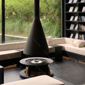 CRUCERO moderno interior hogar suspendido <span class=keywords><strong>bioetanol</strong></span> colgante <span class=keywords><strong>chimenea</strong></span> 800mm <span class=keywords><strong>techo</strong></span> montado sin humo hoteles ecológicos - Product Image 2