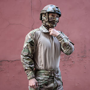 Chemise <span class=keywords><strong>tactique</strong></span> à manches longues en tissu <span class=keywords><strong>de</strong></span> tricot <span class=keywords><strong>de</strong></span> coton Rip-Stop Uniforme Camouflage pour la chasse Vêtements <span class=keywords><strong>de</strong></span> style <span class=keywords><strong>militaire</strong></span> - Product Image 6