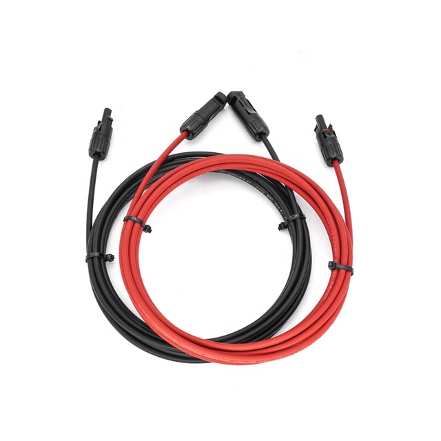 Solar Panel Extension Cable 4mm2 6mm2 Wire Solar Pv Connector Power Cables 1000V 30A Solar Cable for Solar Panel