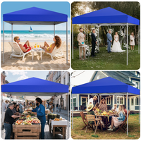 Tente pliante 10x10, installation instantanée, portable, avec sac de transport, pour événements en plein air, fêtes et camping