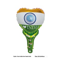 J'aime l'Inde Indien Ballon Décorations Bandeaux Cheer Stick Bracelet Drapeau Indien Ballons Ballons Gonflables