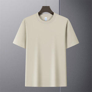 T-shirt personnalisé à manches courtes en coton uni pour l'été – Tenue décontractée - Product Image 3