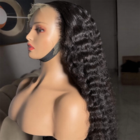 Perruque sans colle en cheveux naturels bouclés birmans, pré-épilée, avec dentelle frontale 13x4, perruques en cheveux humains avec dentelle frontale HD, perruques bouclées à ondulations profondes et lâches