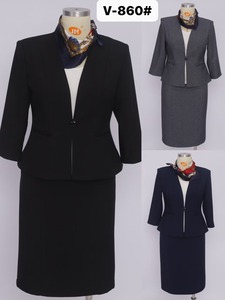 Women's Casual Business Suit <b>Set</b> 2-Piece Long Sleeve <b>Blazer</b> & Pencil Skirt with Notched Lapel for Office & Meetings 2026 - Product Image 6