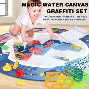 Sihirli kalemler bebekler için eğitici oyuncak su Doodle Mat boyama için renkli kalem seti <span class=keywords><strong>2</strong></span> 4 yıl için büyülü su tuval - Product Image 4