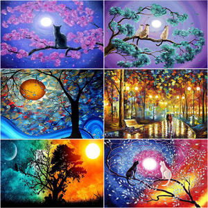 Commerce extérieur plein diamant peintures 30x40 Offre Spéciale rond diamant peintures chambre à la main bricolage diamant peintures <span class=keywords><strong>d</strong></span>écoration - Product Image 5