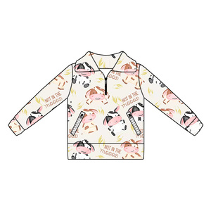 プレミアムカスタムパターン子供用長袖トップコート快適コットン生地ジッパー付きデザイン子供服 - Product Image 4