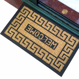 Woven Panama Weave Moulded Coir <b>Rubber</b> Welcome <b>Doormats</b> - Product Image 3