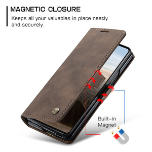 Étui portefeuille en cuir avec fentes pour cartes pour <span class=keywords><strong>Samsung</strong></span> <span class=keywords><strong>Galaxy</strong></span> <span class=keywords><strong>Z</strong></span> <span class=keywords><strong>Fold</strong></span> 7 6 5 <span class=keywords><strong>4</strong></span> Fold5 Fold6, <span class=keywords><strong>coque</strong></span> antichoc avec support rabattable - Product Image 6