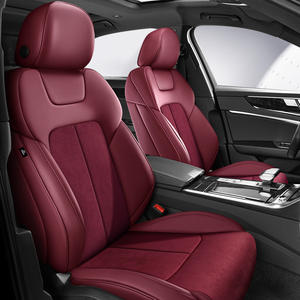 Protector de Asiento de Coche Deportivo de Tela de Gamuza Personalizado de Alta Gama para <span class=keywords><strong>Audi</strong></span> A4/A6/Q3/Q5 2017-2024, Funda de Asiento Completa de Lujo para Todas las Estaciones - Product Image 1