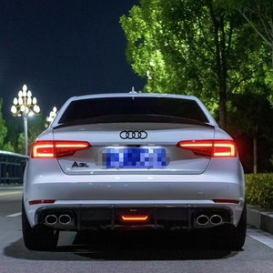 Difusor Trasero para <span class=keywords><strong>Audi</strong></span> <span class=keywords><strong>A4</strong></span> S4 2017-<span class=keywords><strong>2019</strong></span>, Cuatro Salidas de Escape, Estilo Deportivo Horizontal, Labio Trasero Modificado - Product Image 5