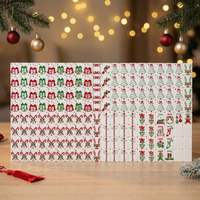 Ensemble de mahjong américain en acrylique personnalisé Hansail OEM avec table pliante portable, design de thème de Noël de luxe pour 2 à 4 joueurs