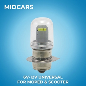 <span class=keywords><strong>Ampoule</strong></span> <span class=keywords><strong>LED</strong></span> P15S-25-1 T19 6V-<span class=keywords><strong>12V</strong></span> DC universelle 3W super lumineuse blanche pour phare de moto, cyclomoteur et <span class=keywords><strong>scooter</strong></span> vintage - Product Image 1