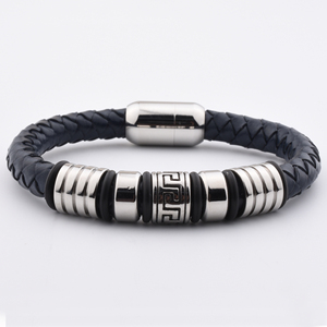 Pulseras de Cuero para Hombre, Diseño Único, Estilo Punk Rock, Joyería de Moda de Lujo - Product Image 5