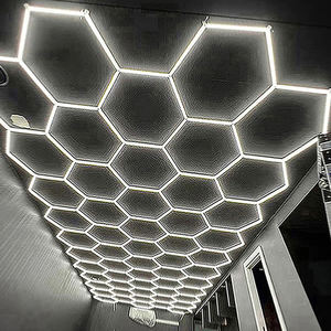 Panel de Luz LED Hexagonal Tipo Panal de Abeja, Personalizable con Marca, Lámparas LED, Rejilla de Control Tipo Panal de Abeja - Product Image 5