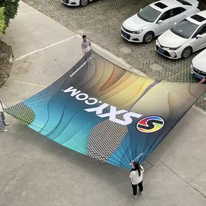 卸売ニット生地ポリエステル米国英国ブラジルサウジ片面アクセサリー大型巨大人間の波サッカー旗バナー