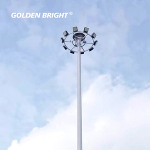 Poste de Iluminación para Estadios Golden Bright GB, 18m 20m 25m 30m, Poste de Alta Resistencia Galvanizado en Caliente con Sistema de Iluminación - Product Image 3