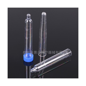 Huizhong Urine Sediment Test Tube 12ml Screw Cap Graduated Plastic For Urine Collection - Product Image 4
