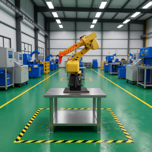 Robot de Pulido Automático para Bloques de Desbarbado de Fregaderos de Cocina, Cilindros y Piezas de Motocicleta, de Aleación de Aluminio - Product Image 1