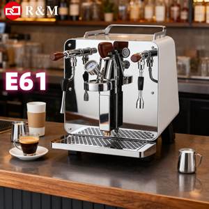 Barista commerciale tubo di rame 58mm 1 testa singolo servire un gruppo piccolo 9 bar E61 macchina per caffè caffè caldaia E61 <span class=keywords><strong>caffettiera</strong></span> - Product Image 1