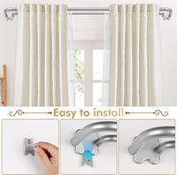 Tringle à rideau murale latérale de haute qualité pour chambre à coucher, décoration de fenêtre, projet moderne