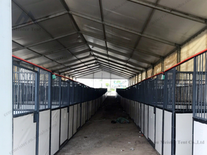 At binme için uygun maliyetli beyaz PVC binicilik çadırı su geçirmez spor çadırı - Product Image 4