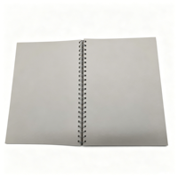 Carnet A4 à spirale double avec pages à rotation fluide et services personnalisés, 80 feuilles, couverture souple, idéal comme cadeau