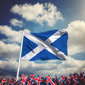 Scotland cờ quân Đội Anh Scottish dòng trung đoàn bộ binh cờ xanh với một x - Product Image 2