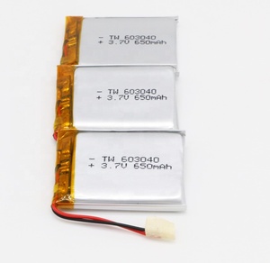 650mAh 603040 <span class=keywords><strong>3</strong></span>,7 V hard case drone enrich power lithium polymer battery cells - Product Image 1
