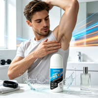 Sport Max Roll-on pour Hommes – Protection 48h pour les aisselles – Sensation de propreté et de sécheresse pour activités à forte transpiration