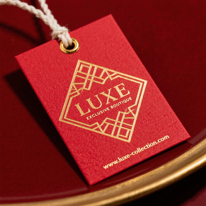 Tùy chỉnh sang trọng thân thiện với môi hot-đóng dấu nhiều lớp in ấn Debossed UV hình chữ nhật dập may treo thẻ cho quần áo mũ - Product Image 5