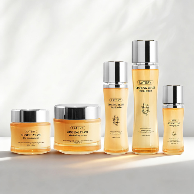 Private Label Ginseng Yeast Skincare Set Natural Anti-Aging Moisturizing Facial Care Set