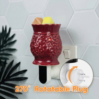 Pemanas Lilin Aromaterapi Elektrik Portable dengan Timer, Aman Tanpa Api, Dapat Diputar, Harga Pabrik, Lampu Malam