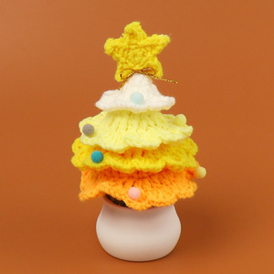 Crochet Arbre De Noël Pot En Gros Tissé À La <span class=keywords><strong>Main</strong></span> Pot De Fleur Amigurumi Voiture Suspendus Décorations Nouvel <span class=keywords><strong>An</strong></span> <span class=keywords><strong>Cadeau</strong></span> pour Tous - Product Image 2