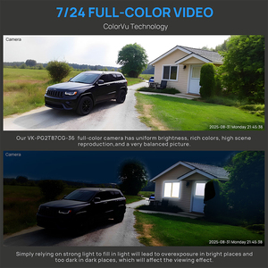 Vikylin 8MP <strong>Bullet</strong> Security <strong>Camera</strong> Color Night 5X Zoom for Hik Vision Compatible POE Audio SD Human Vehicle Detect CCTV <strong>IP</strong> Cam - Product Image 4