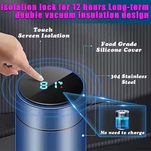 2025 bán buôn tùy chỉnh thép không gỉ Thermo LED hiển thị nhiệt độ chân không cách điện Chai nước thông minh - Product Image 3