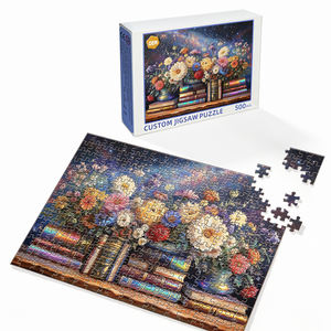 Fabrication de puzzles personnalisés à thème floral, <span class=keywords><strong>1000</strong></span> <span class=keywords><strong>pièces</strong></span>, pour adultes - Product Image 1