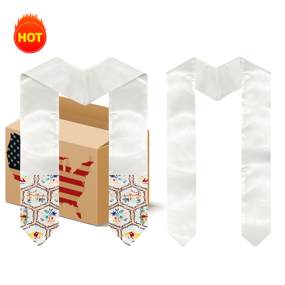 100% полиэстер Сублимация Выпускной пояс 72 и 60 дюймов Выпускной палантин для сублимации и изготовления на заказ