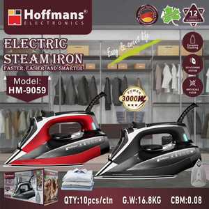 Plancha Profesional Hoffmans de 3000W con Suela de Cerámica y Filtro Antiincrustaciones para el Mercado Africano, Hoffmans HM-9059 the Profess - Product Image 2