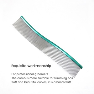 Baoli OEM <span class=keywords><strong>S</strong></span> forma mostra classe in acciaio inossidabile pettine per animali domestici efficiente grande cane gatto toelettatura capelli rifilatura per la finitura fare pettine - Product Image 3