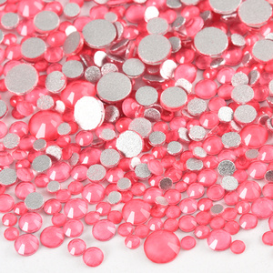 Oleeya Mixed Size Vidro Strass Atacado Mocha FlatBack Não Hotfix Strass Cristal 2028 para Nails Art Decoração - Product Image 2