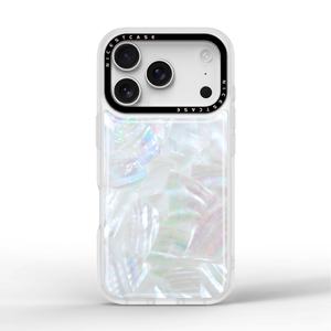 Coque de téléphone personnalisée mignonne Aikusu bleu, violet, rose, en nacre, pour iPhone 17, 16, 15, 14, 13, 12, 11 Pro Max - Product Image 1