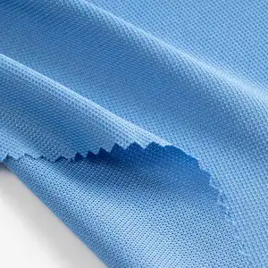 Wholesale price stock 100% polyester pique polo fabric