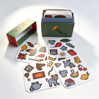 Cartes à Jouer en Papier Mini Format Drôle et Unique, Motif Dessin Animé, Personnalisables, Imprimées, Populaires, Idéales pour Fêtes, avec Boîte – Vente Chaude