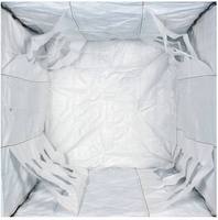Sac vrac carré FIBC Zehan Q/Quattro en polypropylène vierge PP, capacité 1000 kg, pour applications chimiques et de construction