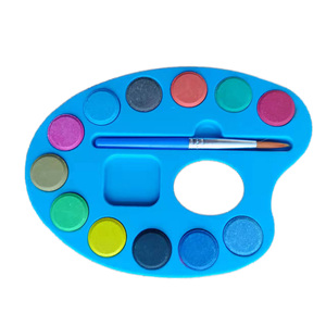 Ensemble de peinture aquarelle pour gâteaux aquarelle 12, 16, 24, 28, 36, 48 couleurs de boîte en plastique avec pinceau gratuit - Product Image 4