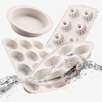Moules à gâteaux en silicone de qualité alimentaire, durables, résistants à la chaleur, antiadhésifs, non toxiques, outils de cuisson pour pain et gâteaux DIY, démoulage facile