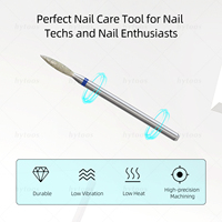 HYTOOS – Embouts de ponceuse à ongles professionnels en diamant flamme pour éliminer les cuticules et nettoyer les peaux mortes – Outils de préparation pour manucure en salon et à domicile