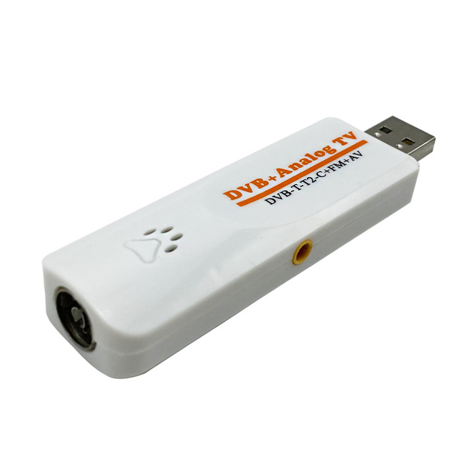 Wholesale Cheap Mini USB 2.0 Digital DVB Analog TV Stick Supports FM+AV+DVB-T/T2/C for Satellite TV Reception